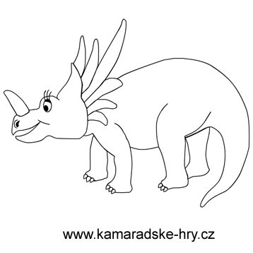 Omalovánka dinosaura