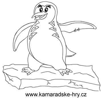 Omalovánka tučňák