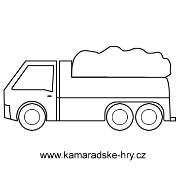 Omalovánka auto nákladní